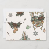 Westers Kerstfeest Dank Je Kaart Foto (Achterkant)