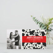 Westers Kerstfeest Feestdagenkaart (Staand voorkant)