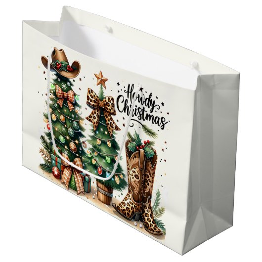 Westers Kerstfeest Groot Cadeauzakje (Voorkant Gekanteld)