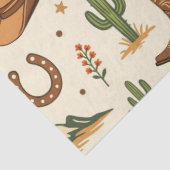 Westers landenthema met cactus tissuepapier (Detail)