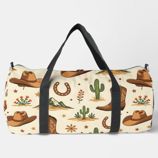 Westers landthema met cactus plunjezak (Voorkant)