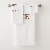 Westers Leren Initiaal Monogram C Bad Handdoek (Insitu)
