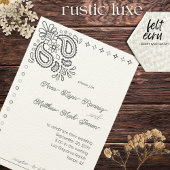 Westers Modern Eenvoudig Zwart en Wit Kaart