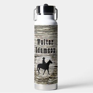 Westers ontwerp Hoefijzer en Paard personaliseren Waterfles