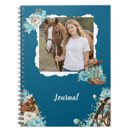 Westers Paard Bloemen Persoonlijk Notitieboek