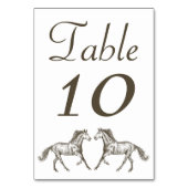 Westers Paard Bruine Bruiloft Equestrian Landelijk Kaart (Achterkant)