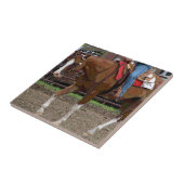 Westers Paard Cartoon Effect Tegeltje (Zijkant)