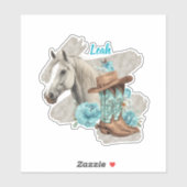 Westers Paard  Sticker (Vel)
