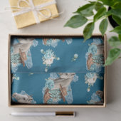 Westers Paard Verjaardag Tissuepapier – Marineblau (Geschenk)