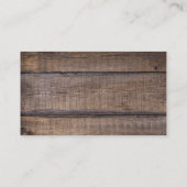 Westers paardswagen wiel hoefijzer cowboylaarzen visitekaartje (Achterkant)