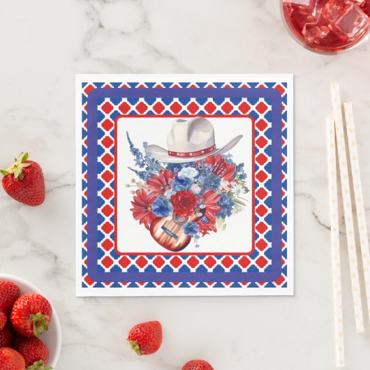 Westers Rood Wit En Blauw Servet (Insitu)