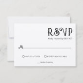 Westers Rustiek Kraftpapier RSVP Kaartje (Voorkant)