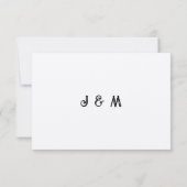 Westers Rustiek Kraftpapier RSVP Kaartje (Achterkant)