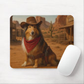 Westers Sheltie-thema Muismat (Met muis)