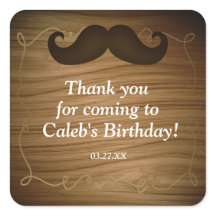 Westers Snorhaar Houten Verjaardagsfeest Sticker L