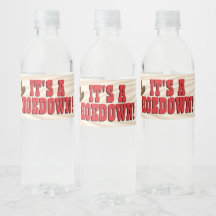 Westers thema Eten en Drinken Label Set