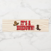 Westers thema Eten en Drinken Label Set Waterfles Etiket (Enkel label)