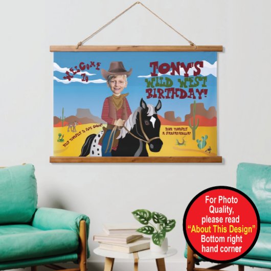 Westers thema hangend wandkleed
