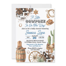 Westers thema jongen baby shower