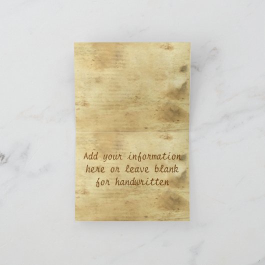 Westers thema trouwkaart bedankt (Binnen)