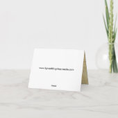 Westers thema trouwkaart bedankt (Achterkant)