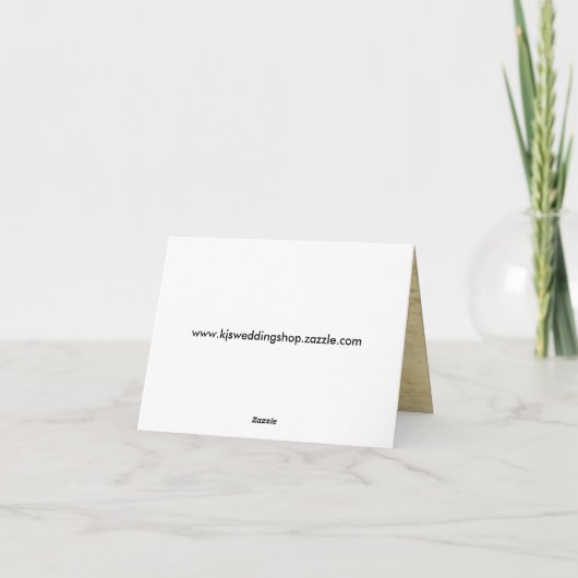 Westers thema trouwkaart bedankt (Achterkant)