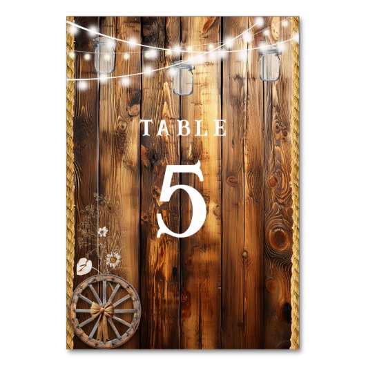 Westers touw wagenwiel metsonteglazen slingerlicht kaart (Voorkant)