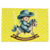 Westerse Baby Cowboy Grote Cadeautas (Achterkant)