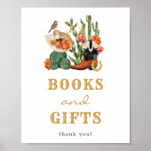 Westerse baby shower cadeaus poster (Voorkant)