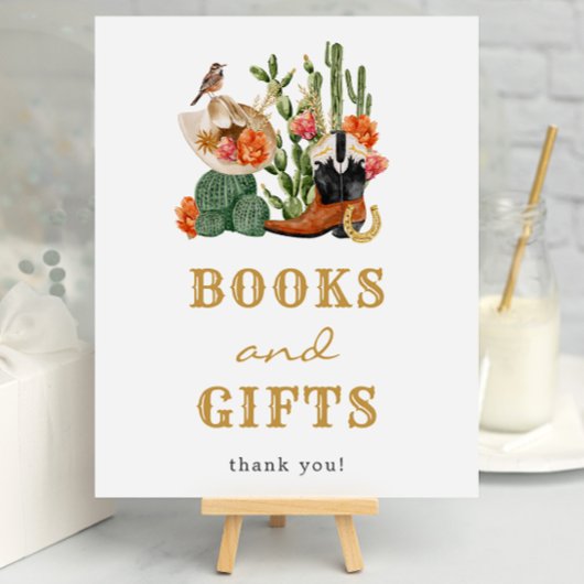 Westerse baby shower cadeaus poster