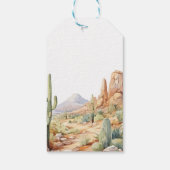 Westerse baby shower favor tag cadeaulabel (Achterkant)