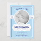 Westerse babyjongen aankondiging (Voorkant)