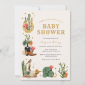 Westerse Babyshower Kaart (Voorkant)