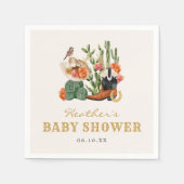 Westerse Babyshower Servet (Voorkant)