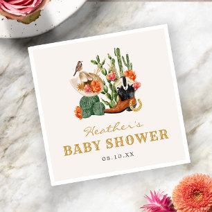 Westerse Babyshower Servet