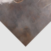 Westerse Barok Ivoren Oorlogspaard Tissuepapier (Detail)