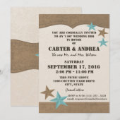 Westerse BBQ-huwelijksreceptie Kaart (Voorkant / Achterkant)