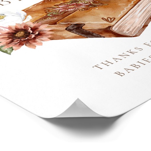 Westerse Boeken voor Baby Cowboy's Bibliotheek Poster (Hoek)