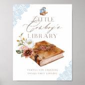 Westerse Boeken voor Baby Cowboy's Bibliotheek Poster (Voorkant)