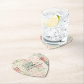 Westerse boerderij mint roze bloem quilt patronen kartonnen onderzetters (Insitu)