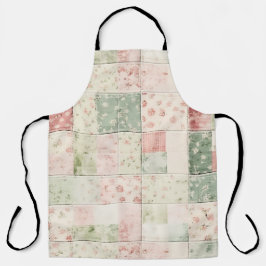 Westerse boerderij mint roze bloem quilt patronen schort