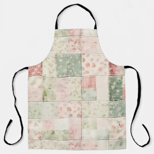 Westerse boerderij mint roze bloem quilt patronen schort