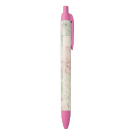 Westerse boerderij mint roze bloem quilt patronen zwarte inkt pen
