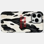 Westerse boerderijdier koe landelijk gebied Case-Mate iPhone case (Achterkant (horizontaal))