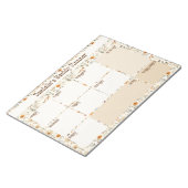 Westerse Boho Bloemstuk Aangepaste Weekplanner Notitieblok (Schuin)