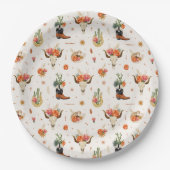 Westerse Boho Papieren Bordje (Voorkant)