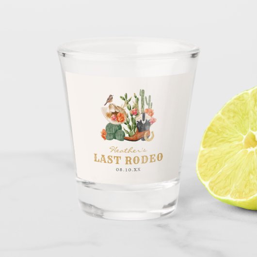 Westerse Boho Shot Glas (Voorkant)