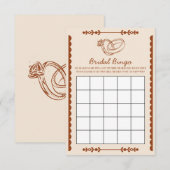 Westerse Bruidsbingokaart Kaart (Voorkant / Achterkant)