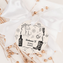 Westerse Bruidsfeest Dank Je Bedankjes Labels