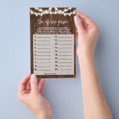 Westerse Bruiloft Gamekaart met Theedoek Flyer (Hand)